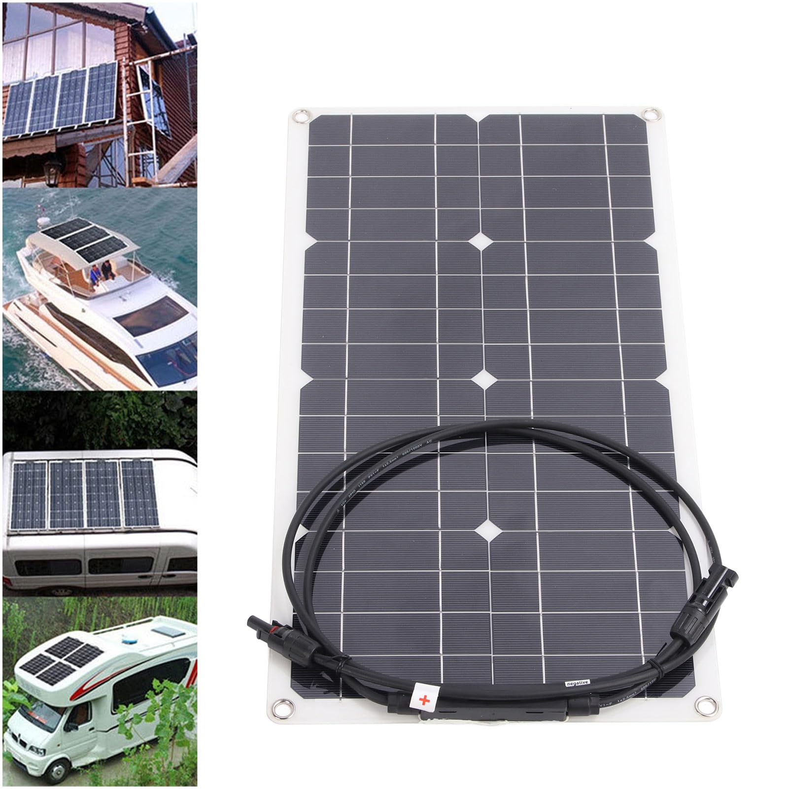 Pannello Solare Flessibile 25W per e Barche, 12V