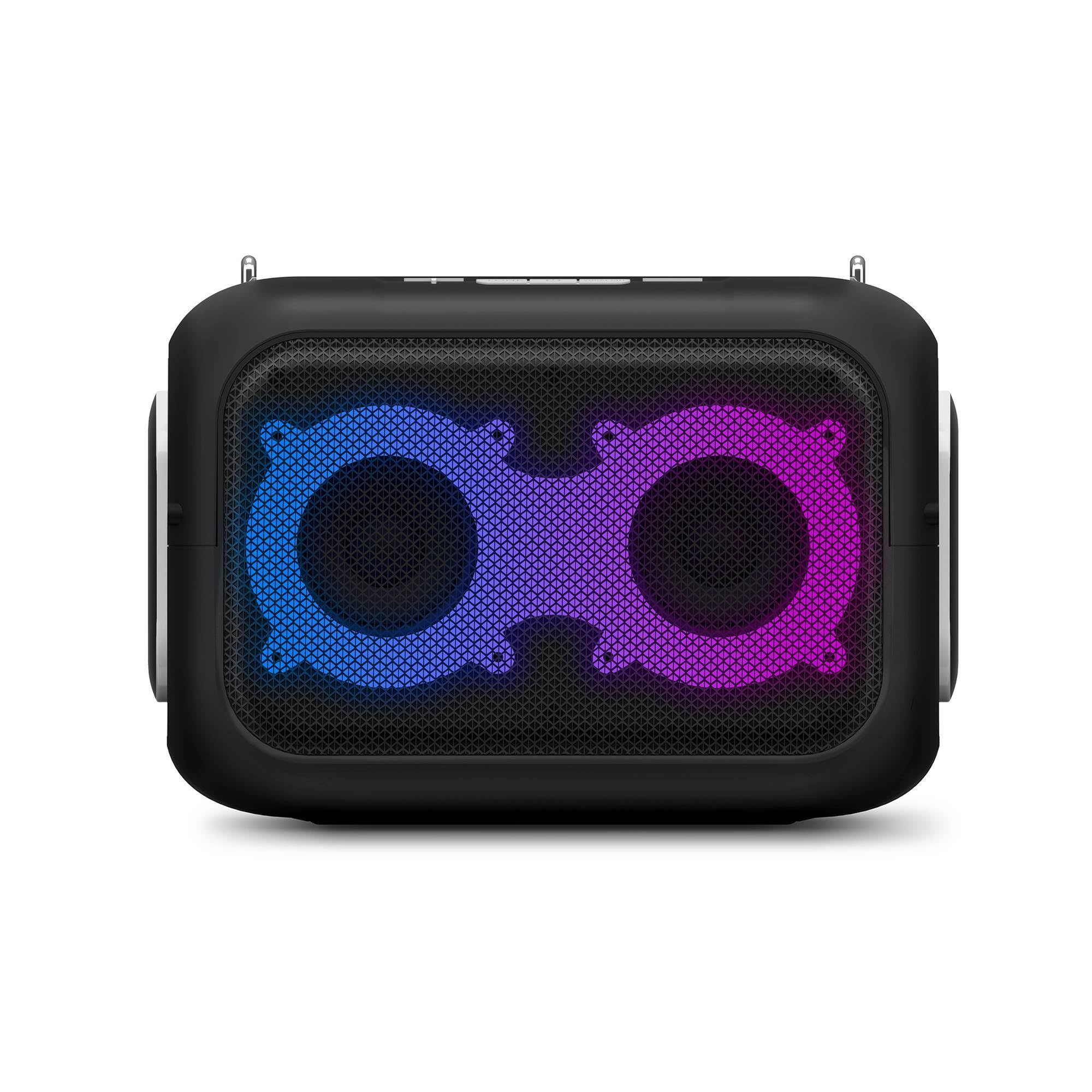 Energy Sistem Karaoke Star Party Altavoz Bluetooth Portatil con 2 Microfonos Inalambricos 50W Luces LED IPX4 MP3 USB/MicroSD Infantil y Adultos para Regalo Niño y Niña