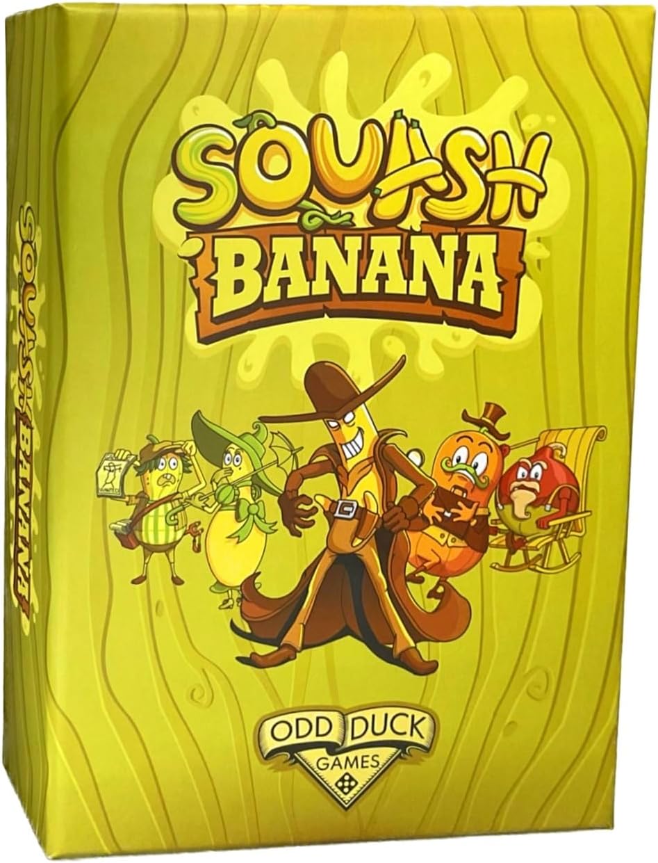 Squash Banana – Fast-Paced Slap Card Game with Old West Theme | Hilarious Game for Kids & Families | Spot The Banana Bandits in 90-Second Rounds | Ages 5+