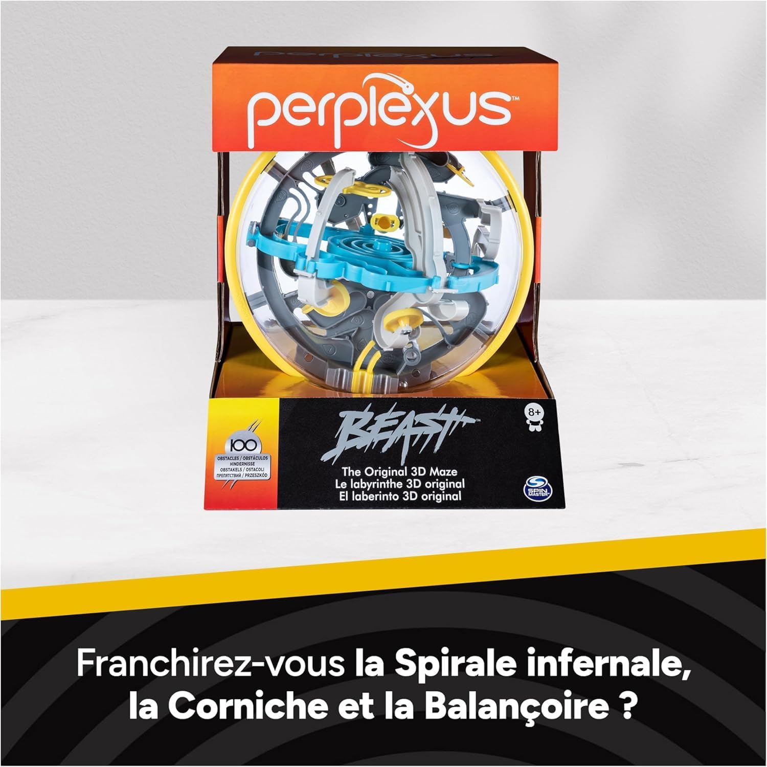 Perplexus Beast 3D Gravity Maze Game Brain Teaser Fidget Toy Puzzle Ball | Anxiety Relief Items | Cool Stuff | Sensory Toys for Kids & Adults Ages 9+