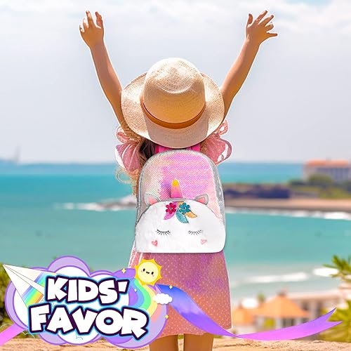 Miniatura 4 de PinkSheep Mini mochila para niños y niñas, mochilas para niños pequeños, lindas y ligeras para preescolar para jardín de infantes de 3 a 10 años,