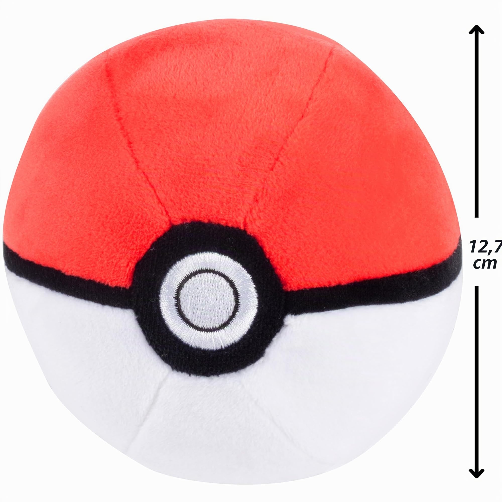 Pokémon - Poke Ball de peluche de 5 pulgadas, con licencia oficial, Pokeball de generación 1, juguete de peluche suave con parte inferior pesada, regalo para niños, niñas, 2+