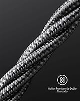 Vista 6 de Anker Cable USB C a USB C, paquete de 2 cables de carga rápida tipo C de 100 W de 3.3 pies para iPhone serie 17, MacBook Pro 2020, Pixel y más Negro