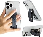 LOVEHANDLE PRO Poignée de Téléphone Premium - Support Magnétique et Support pour Smartphone et Tablette - Noir