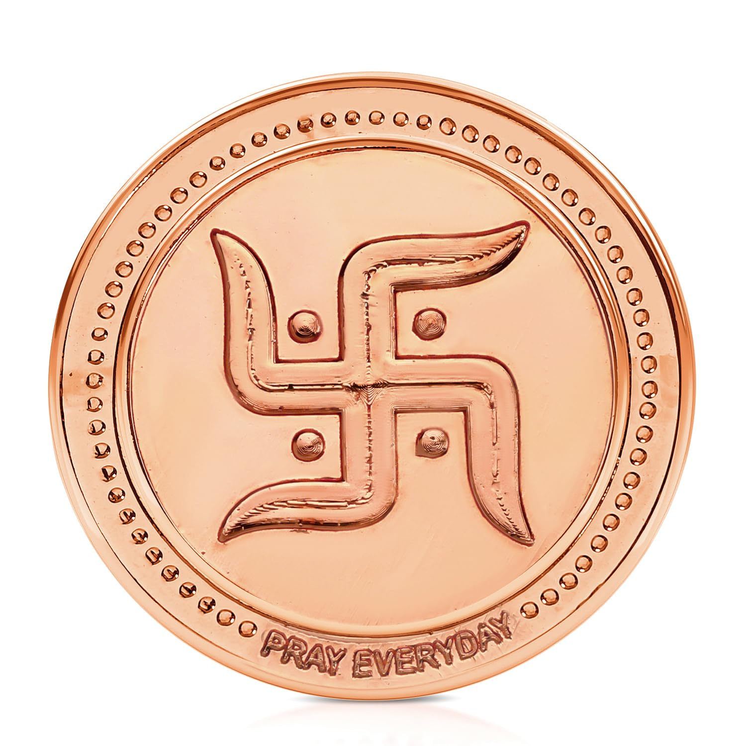 Sacred Swastik Copper Coin – Auspicious Symbol of Prosperity & Good Fortune (Pack of 2)-image-10