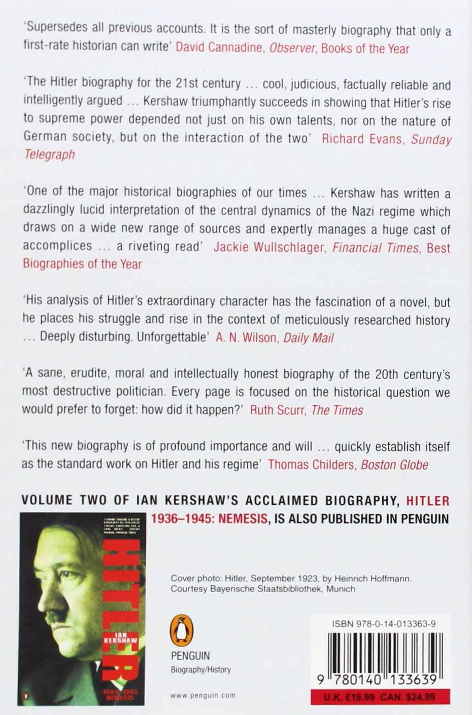 Hitler 1889-1936: Hubris