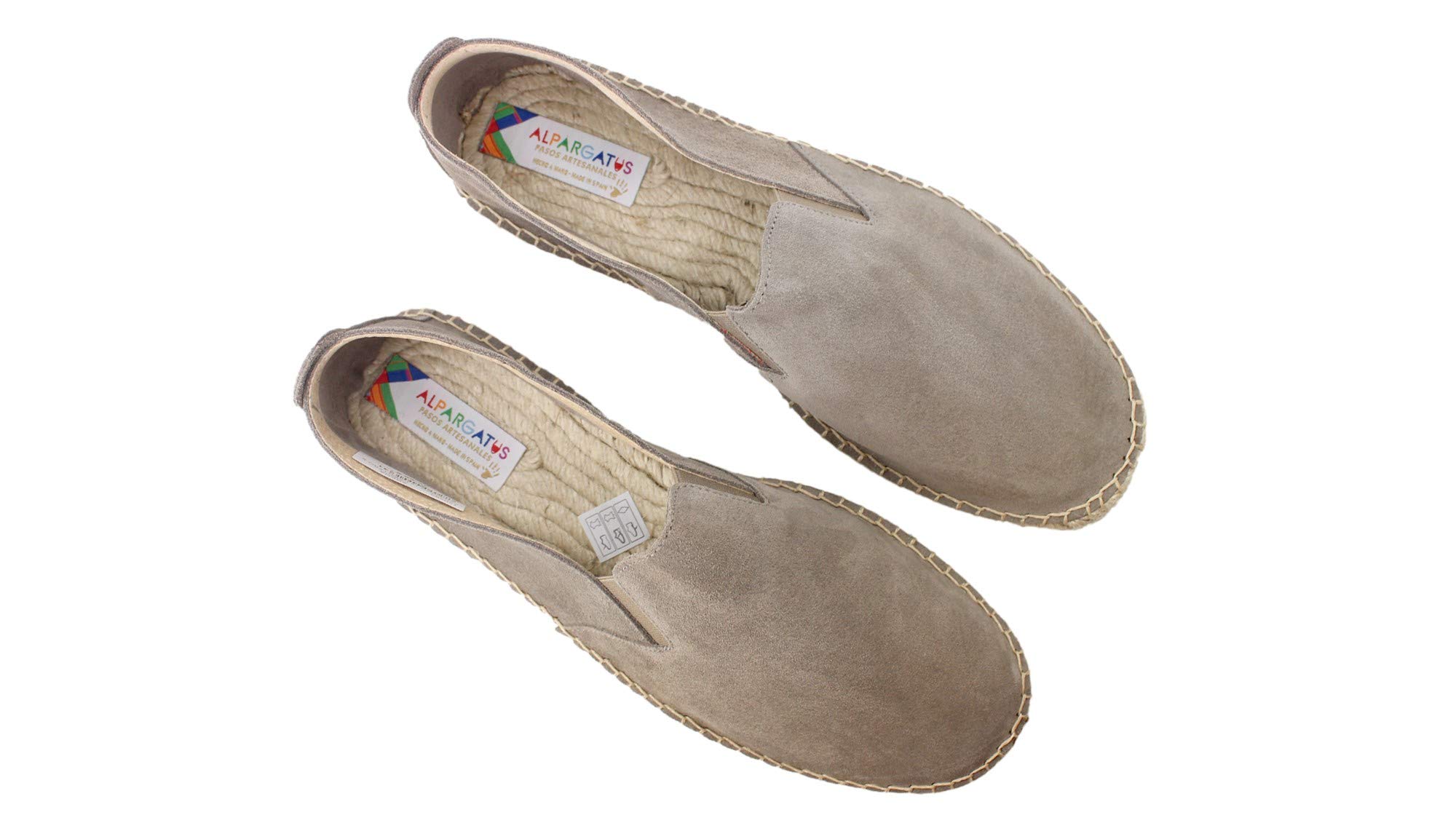 Alpargata Plana Hombre, Cangrejo Serraje - Colores - Arena, Vaquero, Kaki y Gris Ceniza