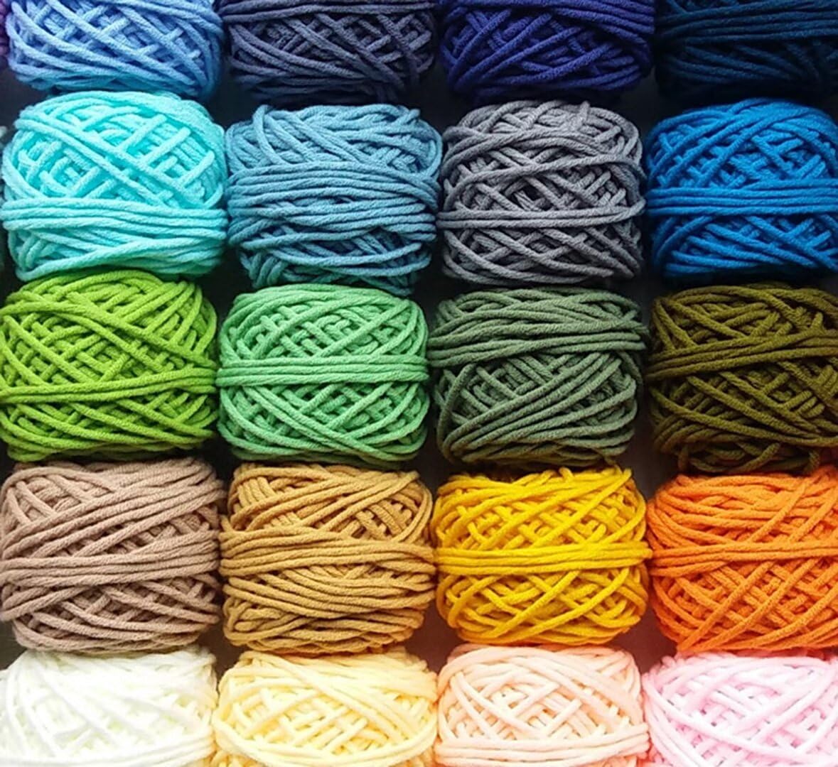 Gomitoli di Lana Set di filati da ricamo Poke professionale, set di filati colorati per tufting/lavoro a maglia a mano/punzonatura, filato tuftato 100% acrilico, filo spesso 3,5 mm, filato per uncine