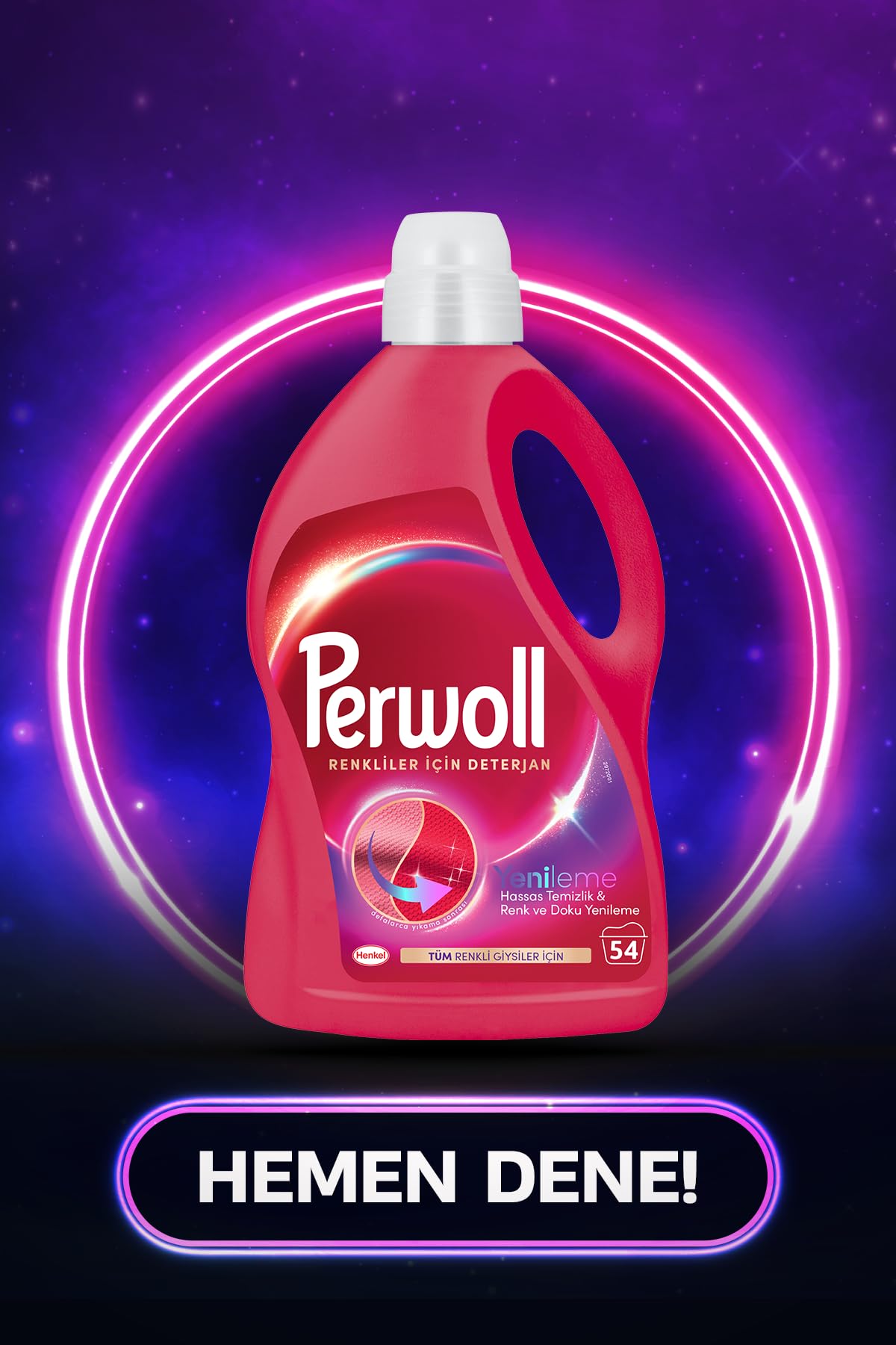 Perwoll Geliştirilmiş Renkli Sıvı Çamaşır Deterjanı 2970 ml