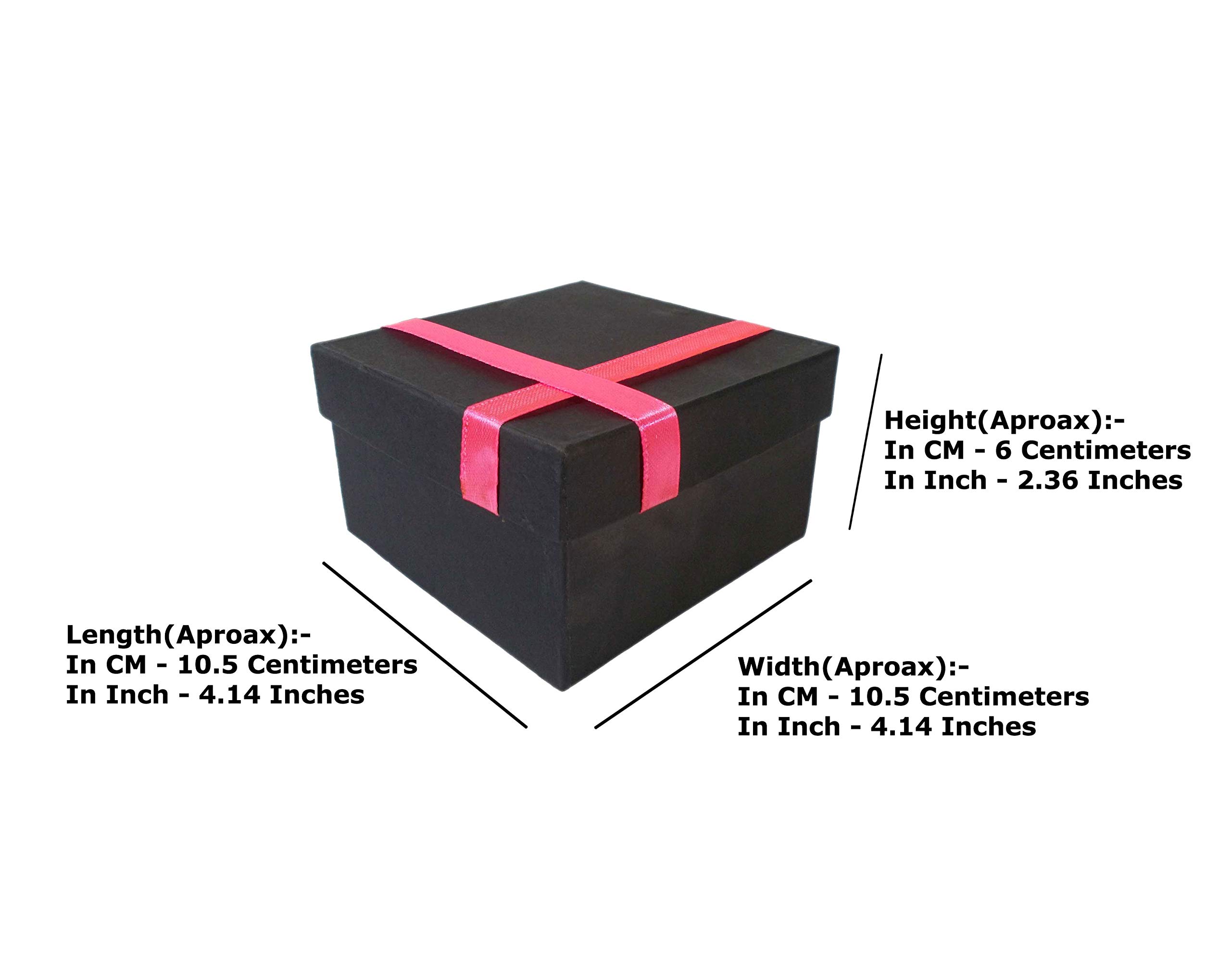 Elegant Empty Gift Box - Pink Ribbon Design -6