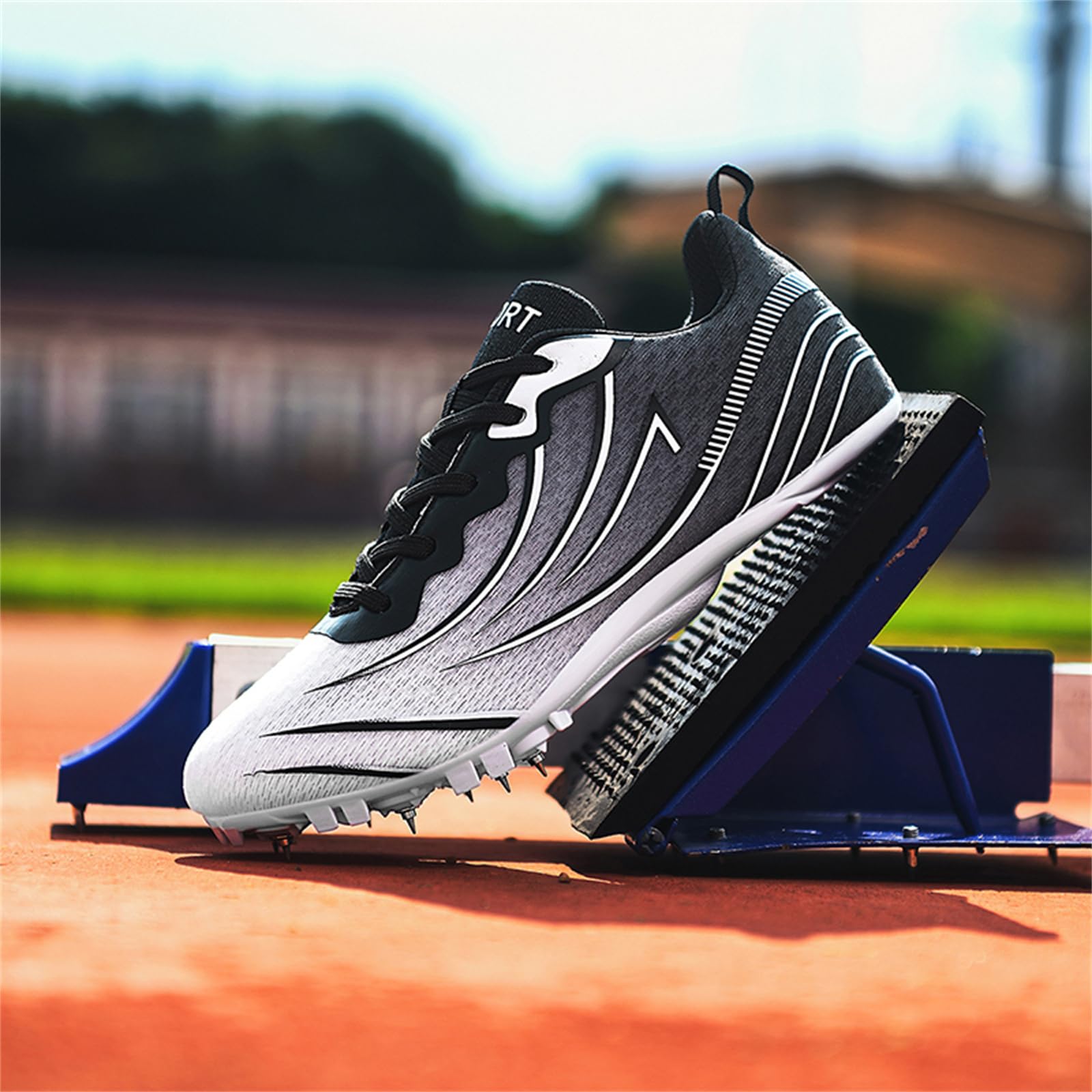 Zapatillas De Atletismo con Clavos para Mujer Zapatillas para Correr Carreras Saltos Atletismo