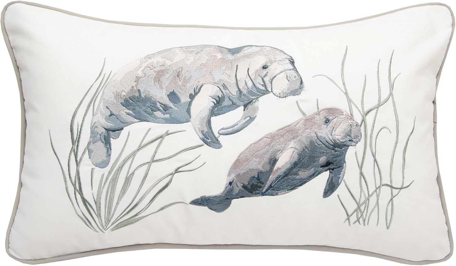 C&F Home Manatee Lumbar Pillow Blue