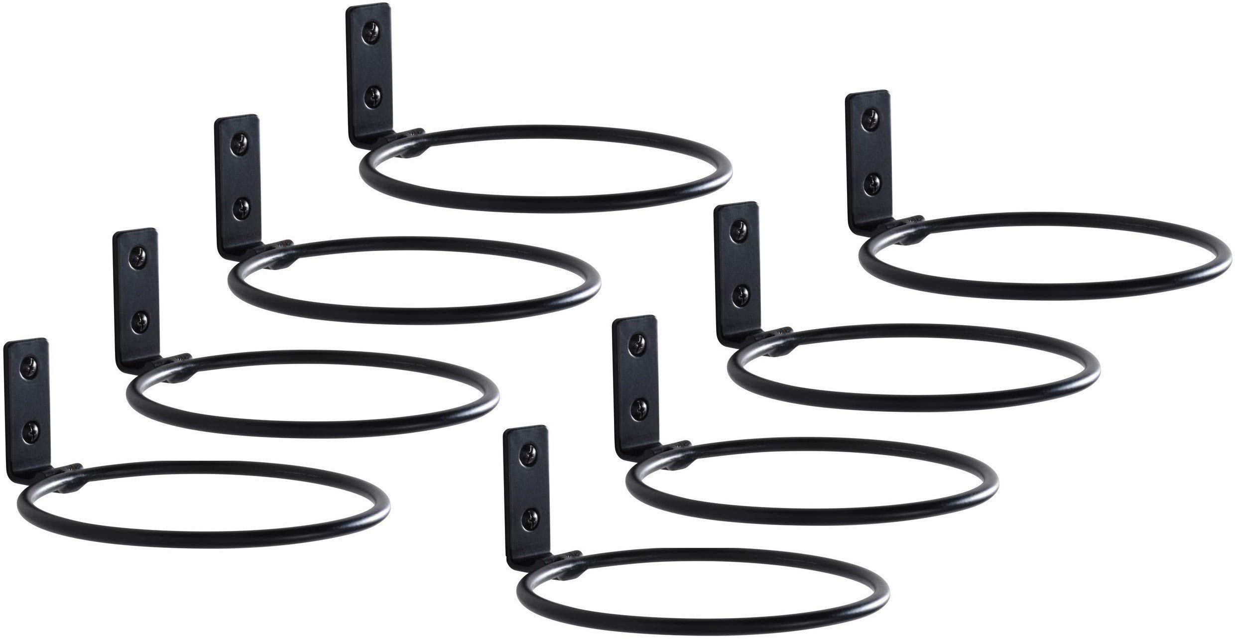 SHIYON Black Iron Wire-Hanging Planter Pot Holder Rings (Wall Mounted) Planter Hook (Set of 8 Pcs) (B08QHV452D) Amazon Price History, Amazon Price Tracker