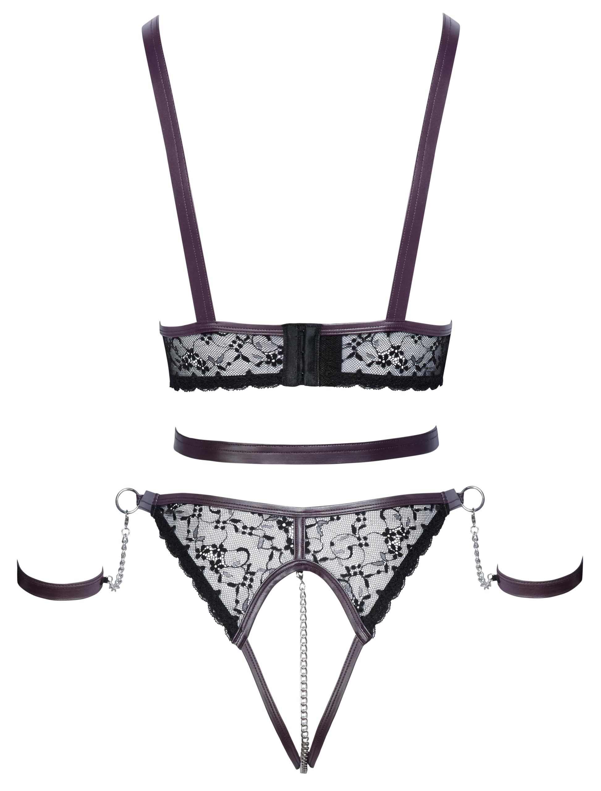 Cottelli Bondage Ouvert Set, Schwarz, M