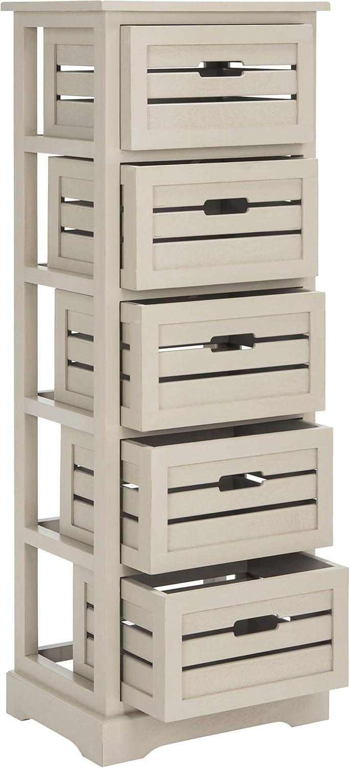 Safavieh American Homes Collection Sarina Black 5-Drawer Cabinet