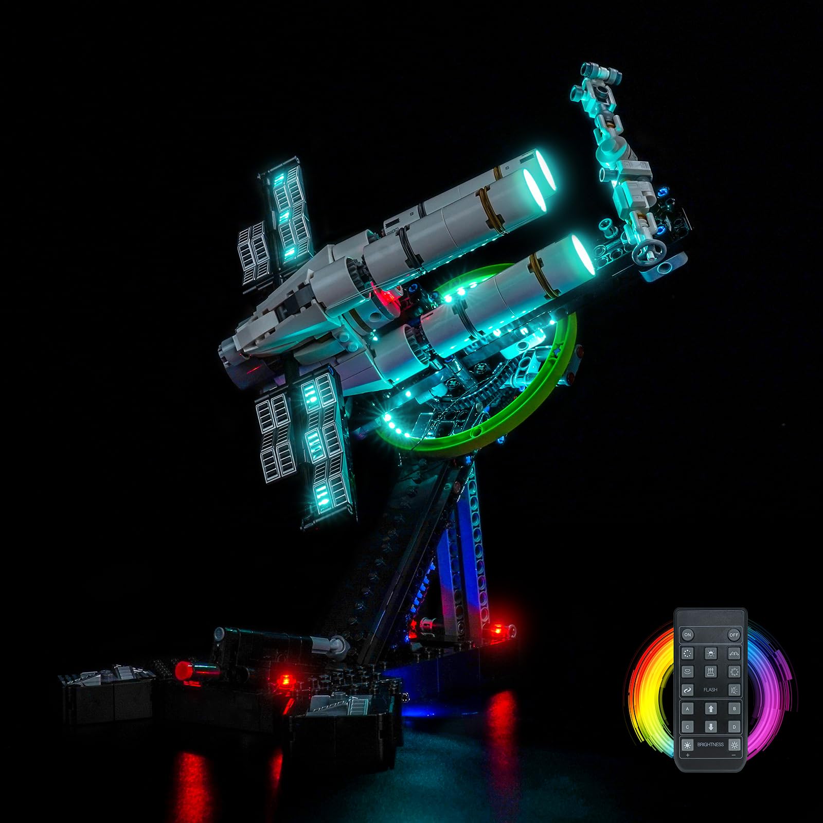 Kit di luci con telecomando compatibile con Lego Project Hail Mary 11389 (non modello), set di illuminazione a LED compatibile con Lego 11389 Project Hail Mary Building Blocks Model