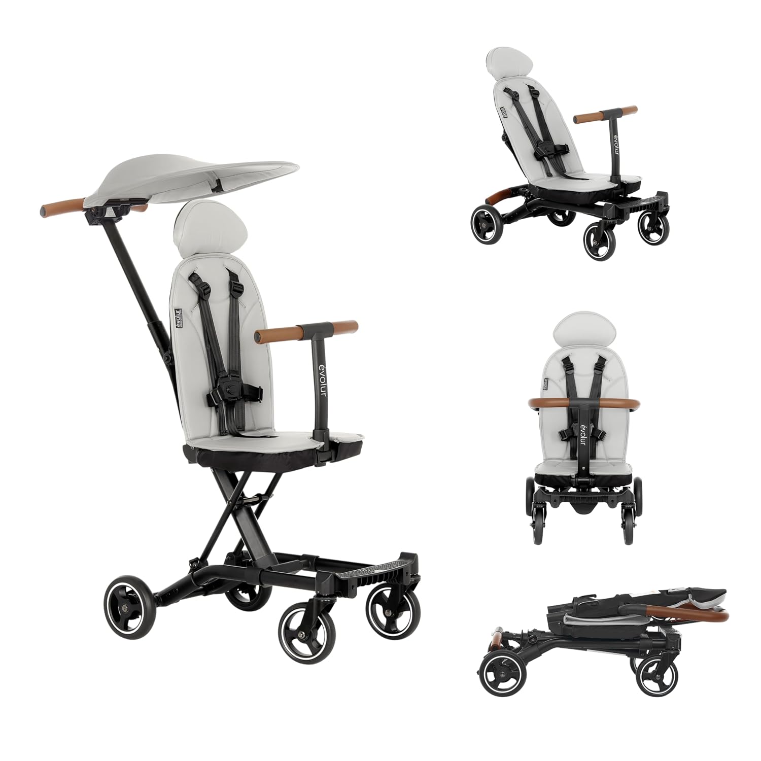Amazon.com : Evolur Cruise Rider Stroller with Canopy, Lightweight ...
