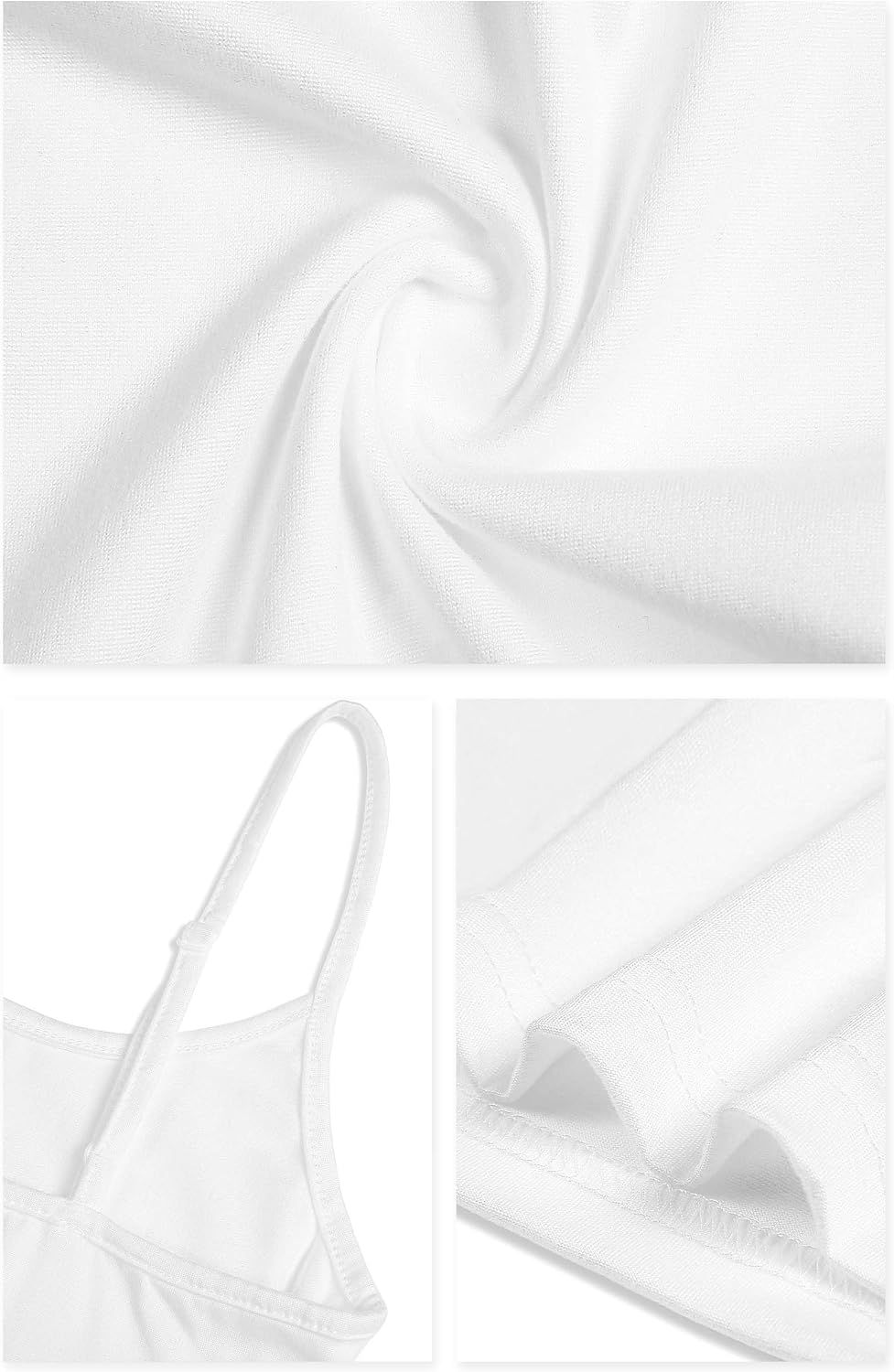 Multi-Pack Women's Plus Size Camisole Soft Knit Oversize Slim Fit Tank Top Basic image 5