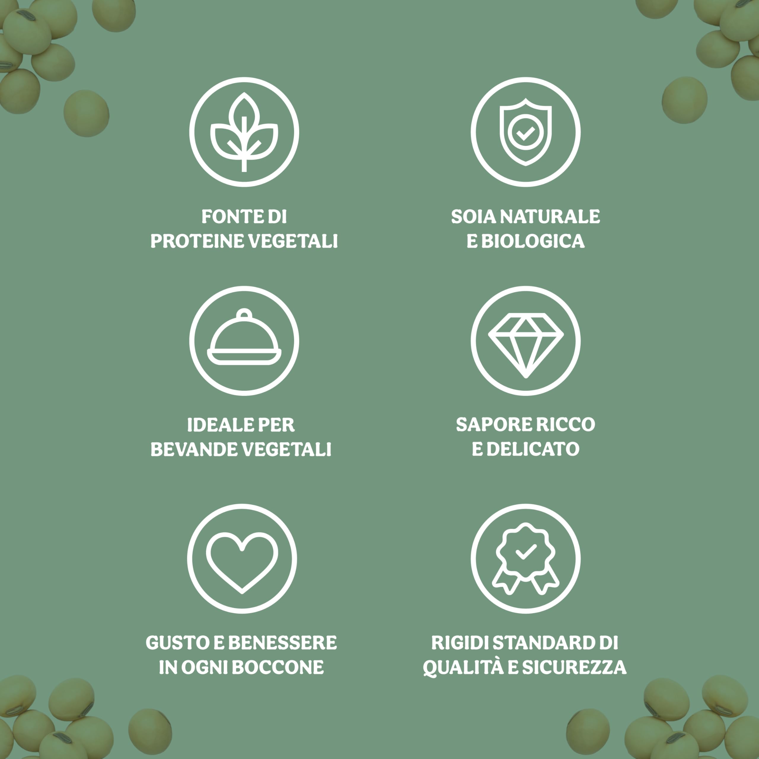Probios Soia Gialla Biologica - Fagioli di Soia Ricchi Di Proteine ​​- Naturali e Vegetariani - Perfetti Per Adulti e Bambini - Confezione Da 5 Kg