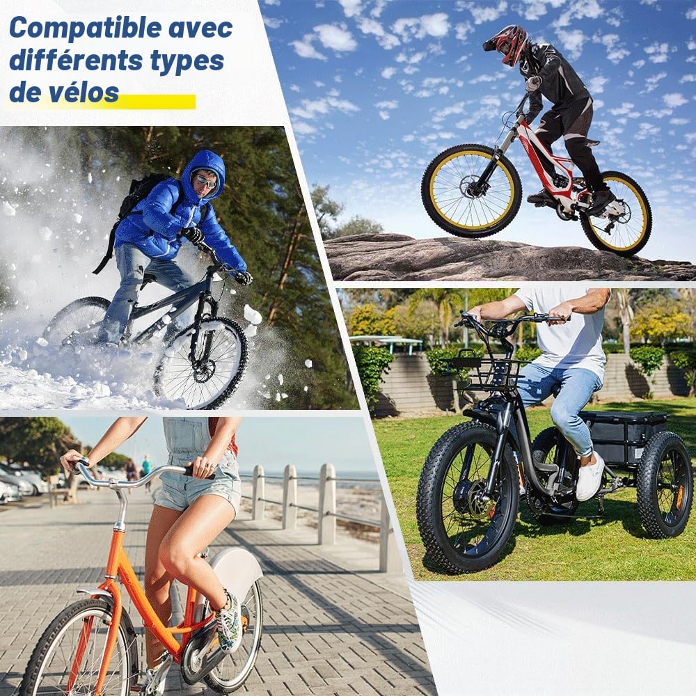 VSYSTO Rétroviseur de vélo avec écran HD 4,5", caméra embarquée WiFi, vision nocturne, enregistrement du kilométrage et de la vitesse pour VTT, vélos de route et électriques