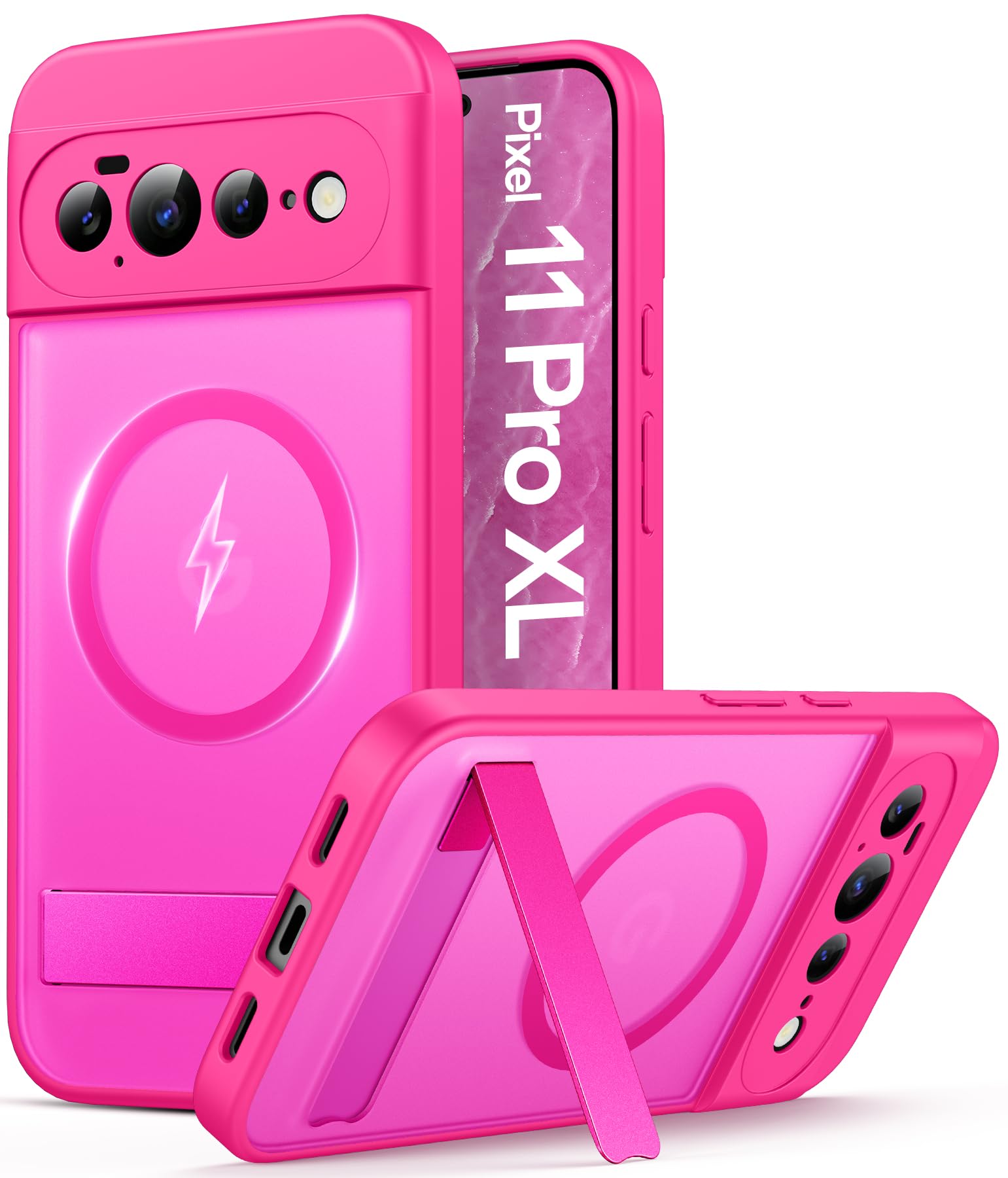 Vihibii for Google Pixel 11 Pro XL Case, Compatible with MagSafe, Hot Pink