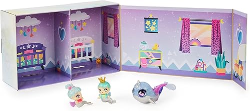 Miniatura 3 de Hatchimals Pixies Riders, Shimmer Babies Baby Twins con planeador y 4 accesorios (los estilos varían)