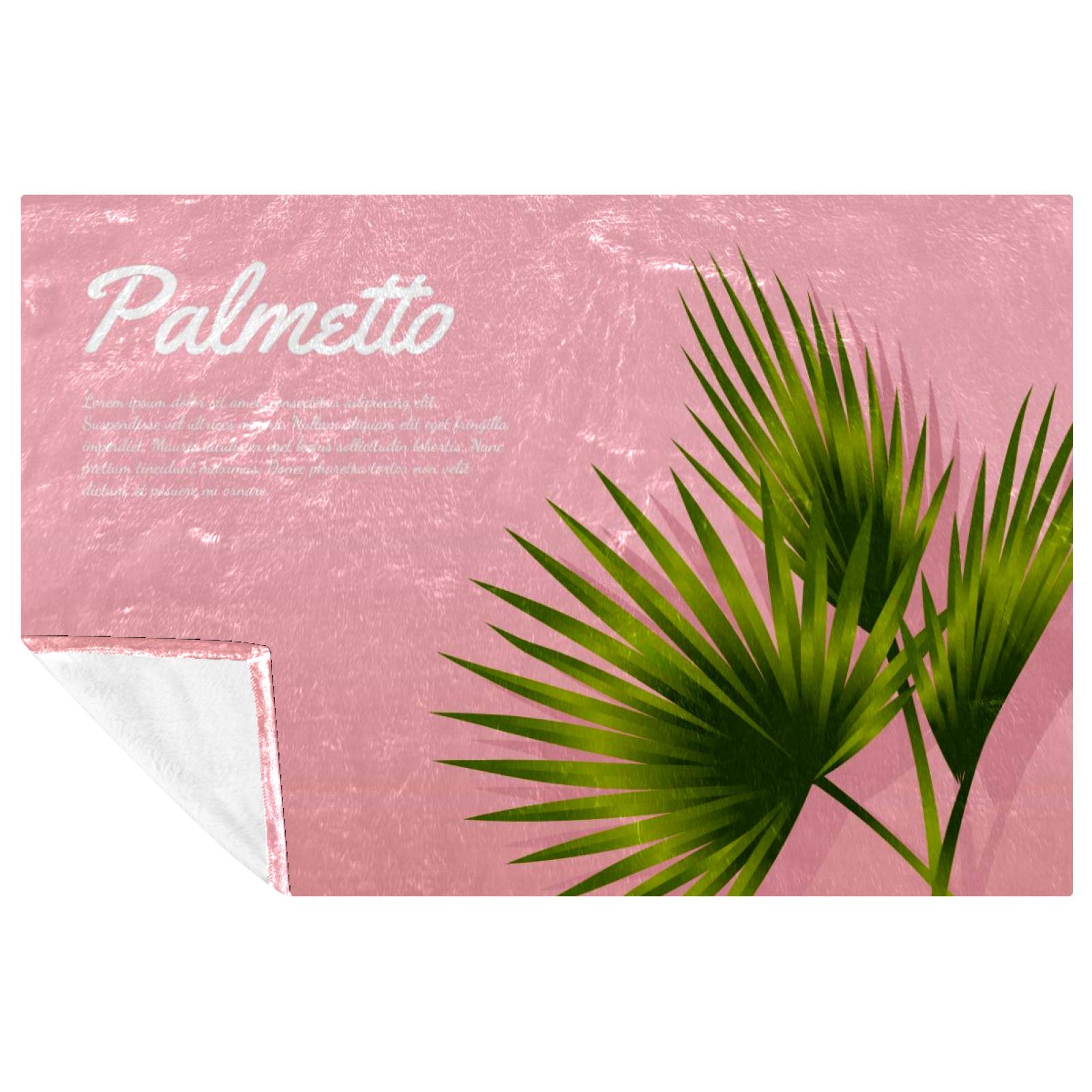 Couverture douce et chaude de lit premium Palmetto 150x100