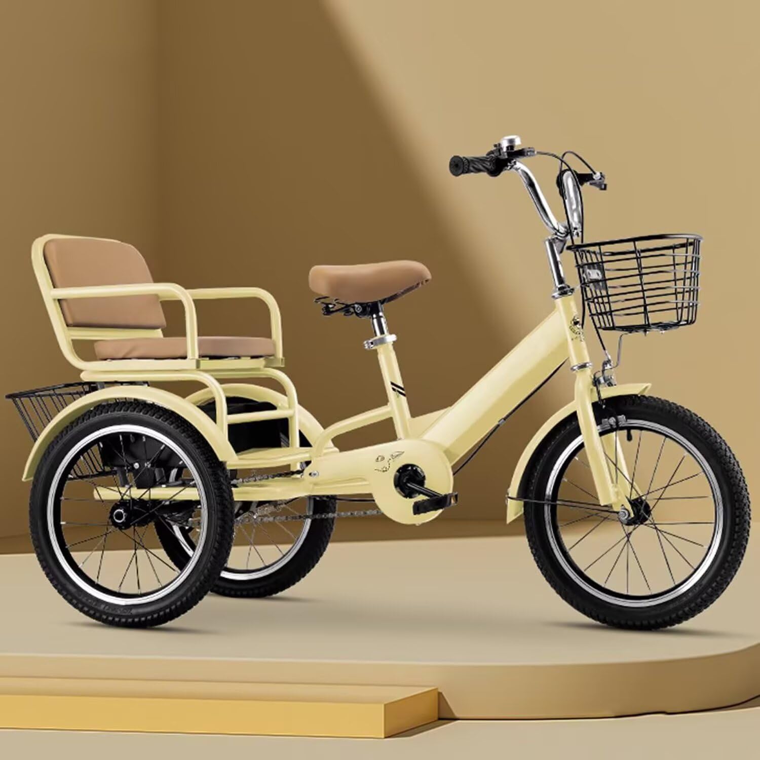 3 wheel rickshaw bicycle Amazon.com: 3 Wheels Bicycle,Rickshaw Tricycle with Pedals,Tandem Trike  with Back seat,seat with Belt and armrest,Front and Rear Wheel  Brakes,Outdoor Cruiser Bike,Pneumatic tire Spoke Wheels : Toys & Games