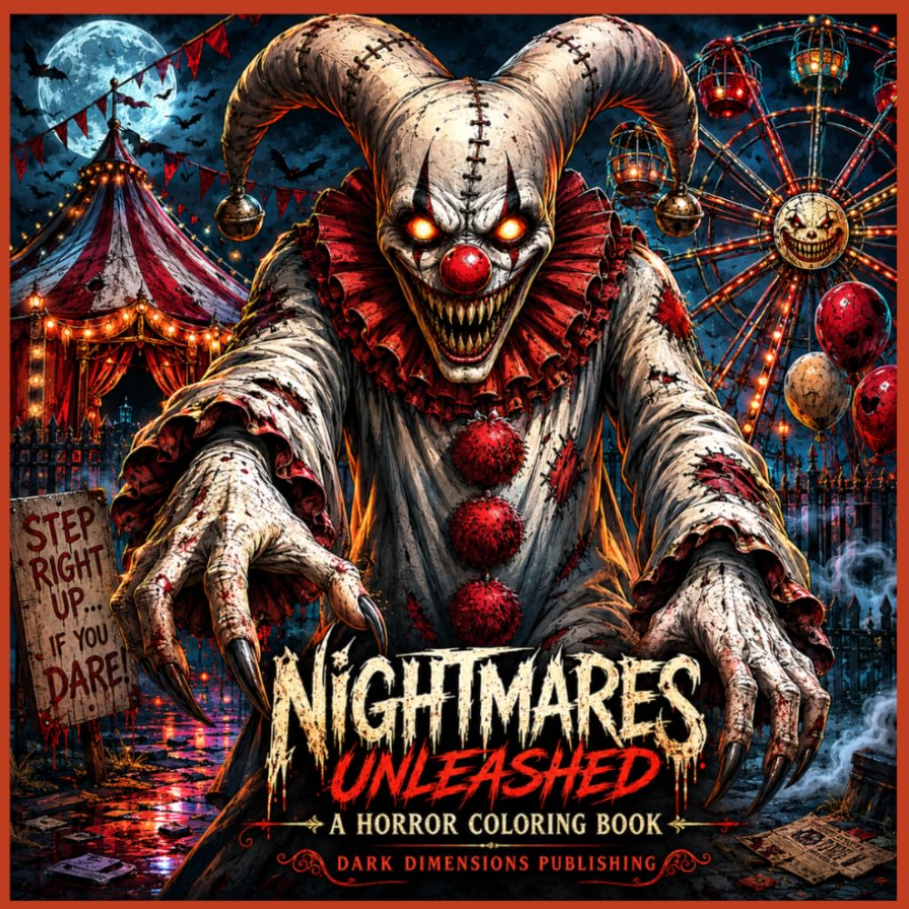 Nightmares Unleashed: A Horror Coloring Book