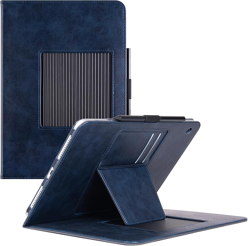 Case for Wacom MovinkPad 11 Tablet,Dark Blue | Multiple-Angles Viewing Stand,Premium PU Leather Protective Cover, with Pen Holder Loop