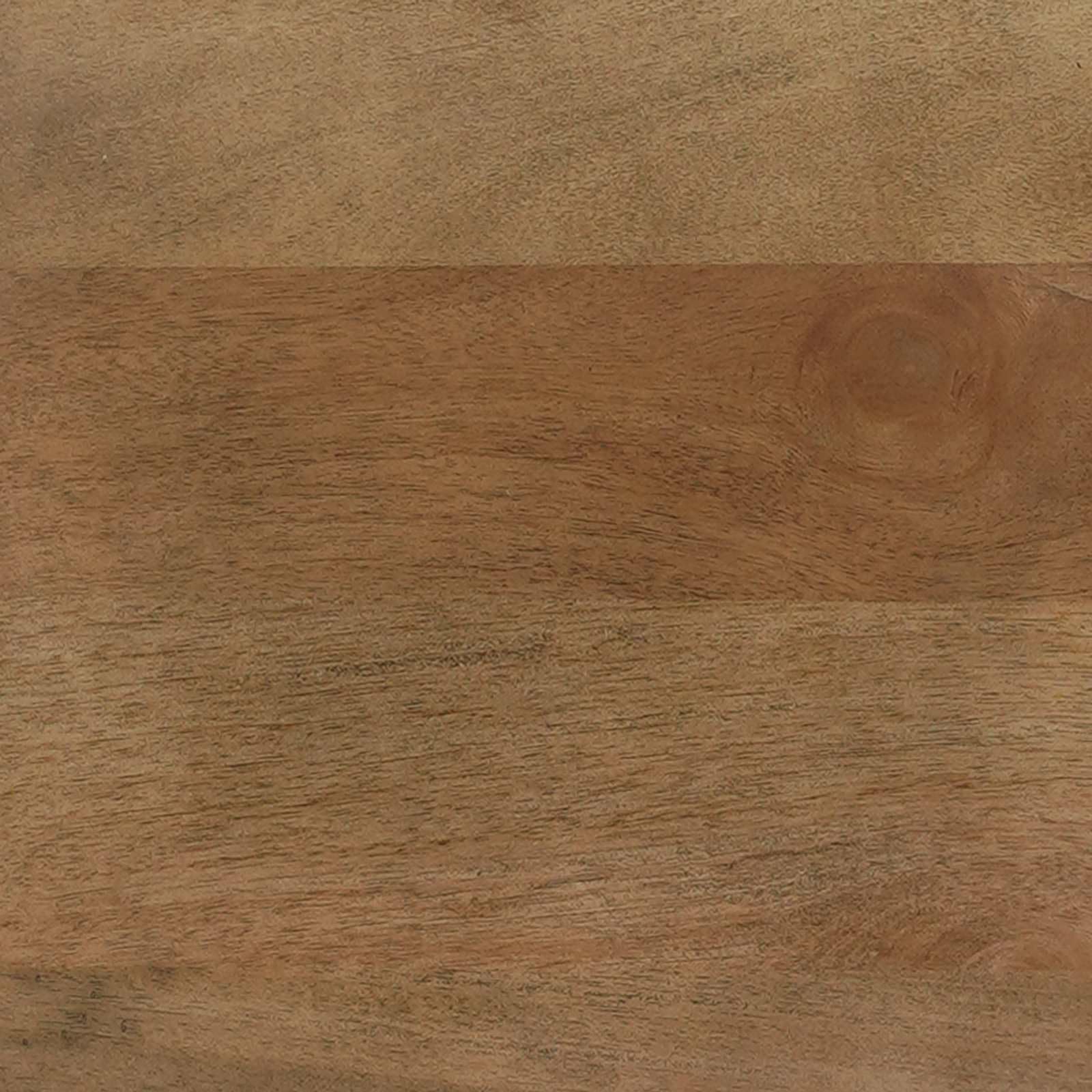 Mobiletto da letto in legno di mango massello marrone con 2 cassetti 50 x 33 x 60 cm, comodino versatile salvaspazio per camera, soggiorno, ufficio e ingresso