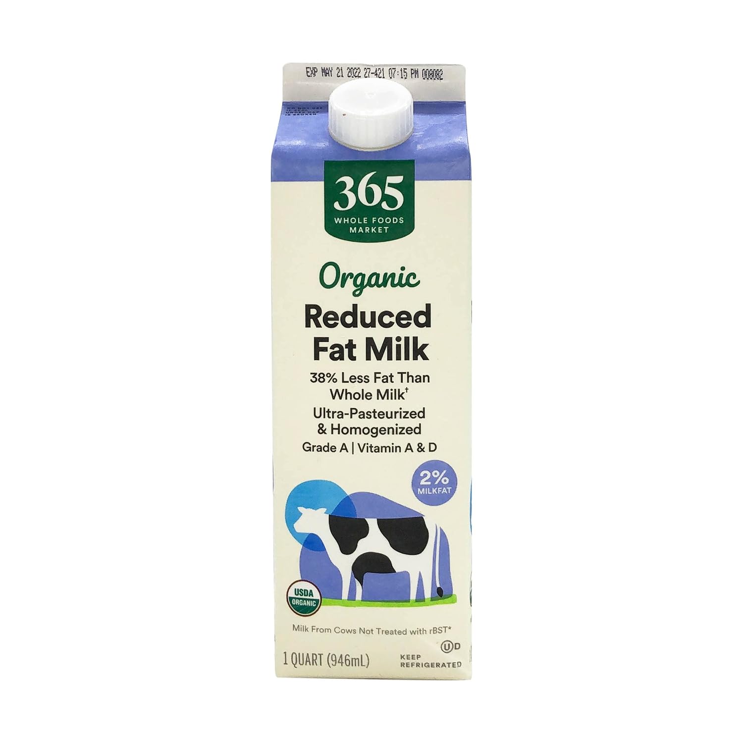 365 by Whole Foods Market, Milk 2% Organic, 32 Fl Oz