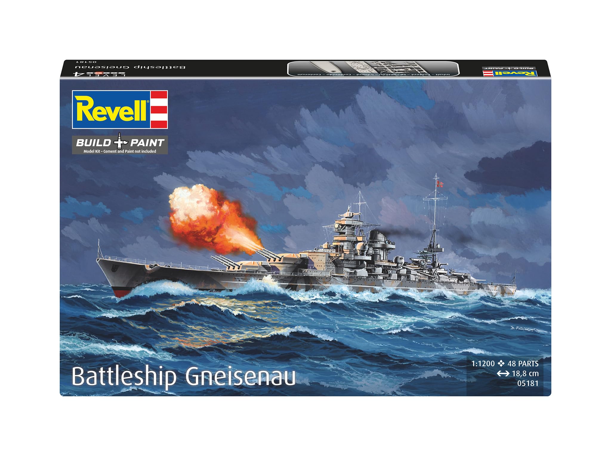 Amazon | ドイツレベル 1/1200 ドイツ 巡洋戦艦 グナイゼナウ