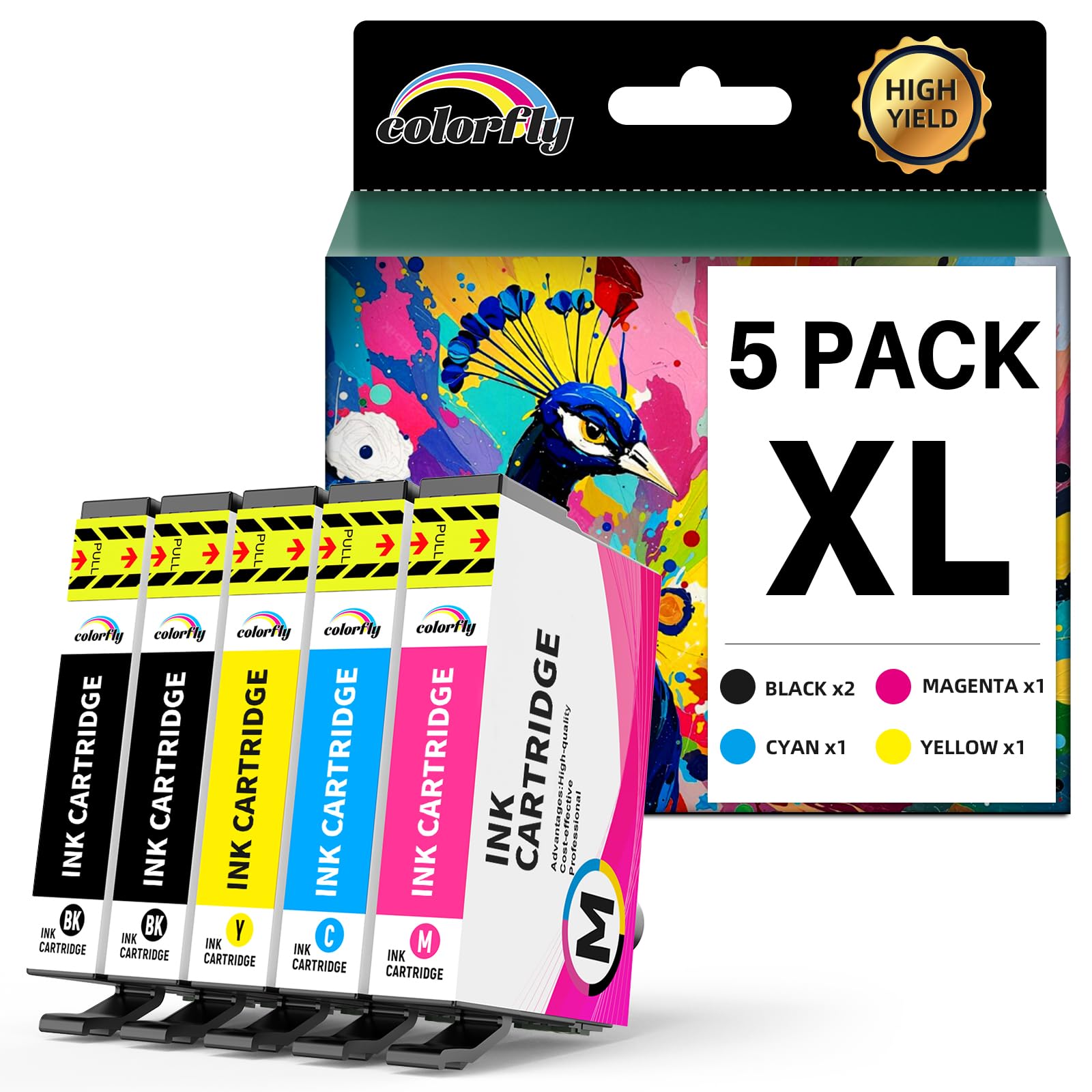 colorfly 603XL 603 Wkłady atramentowe kompatybilne z atramentem Epson 603 XL XP-2100 XP-2150 XP-4155 XP-4105 XP-3150 XP-2155 XP 3100 XP 4100 XP 4150, do Workforce WF-2150 810 W. F-2830 WF-2835 WF-2850