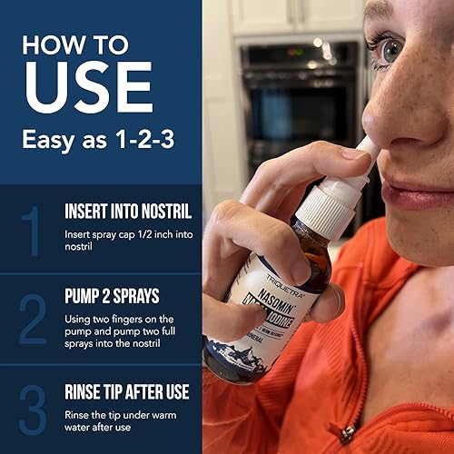 Miniatura 6 de Nasomin® - Aerosol antiséptico nasal, neutraliza tu nariz de gérmenes, yodo y ácido fúlvico, más de 150 usos por frasco, complejo mineral 100%