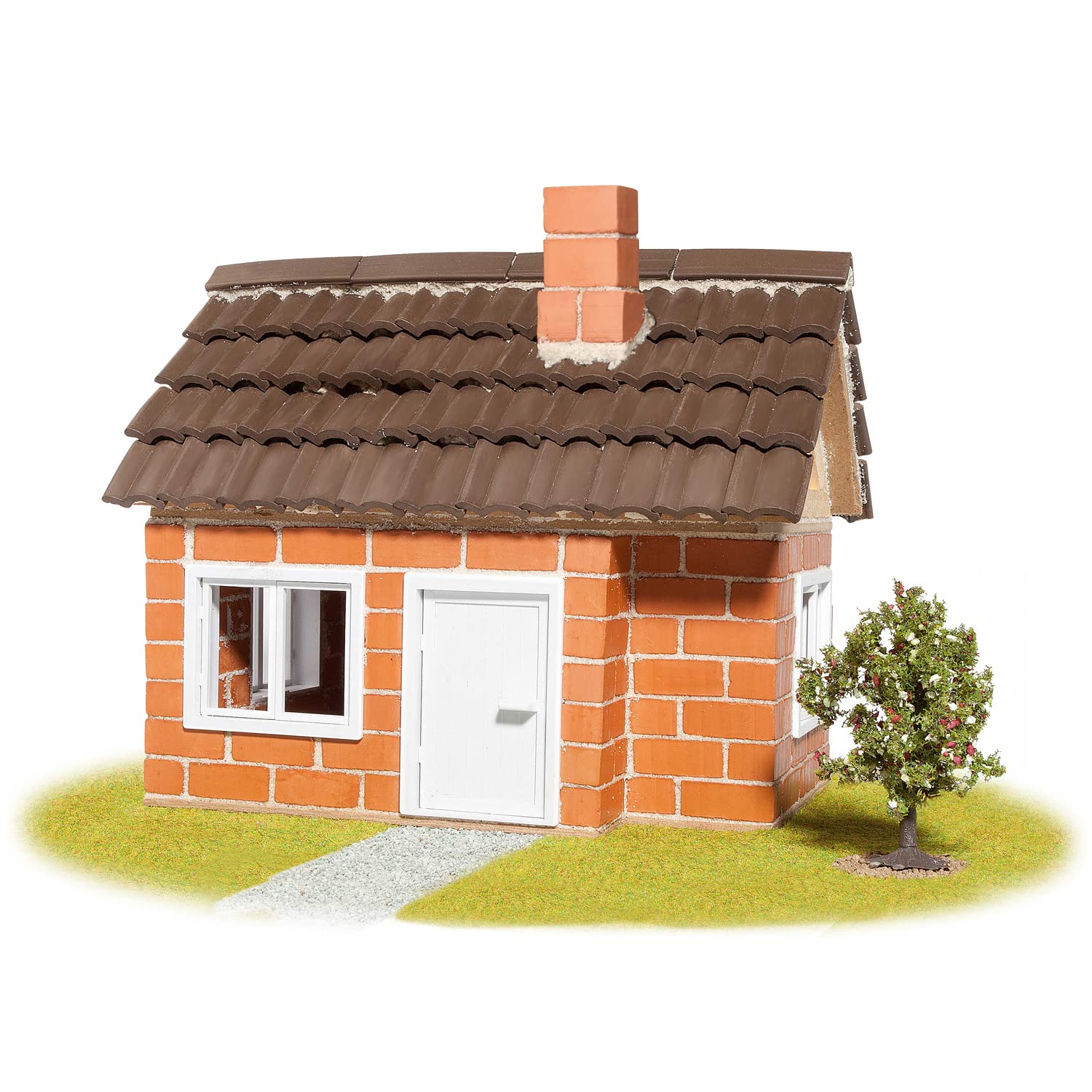 Teifoc 4300 Kit de Construction en Briques – Maison à colombages, Set créatif avec 200 Mini-Briques, Maison DIY à Construire, Jouet pour Filles et garçons 7–9 Ans, idée Cadeau Noël
