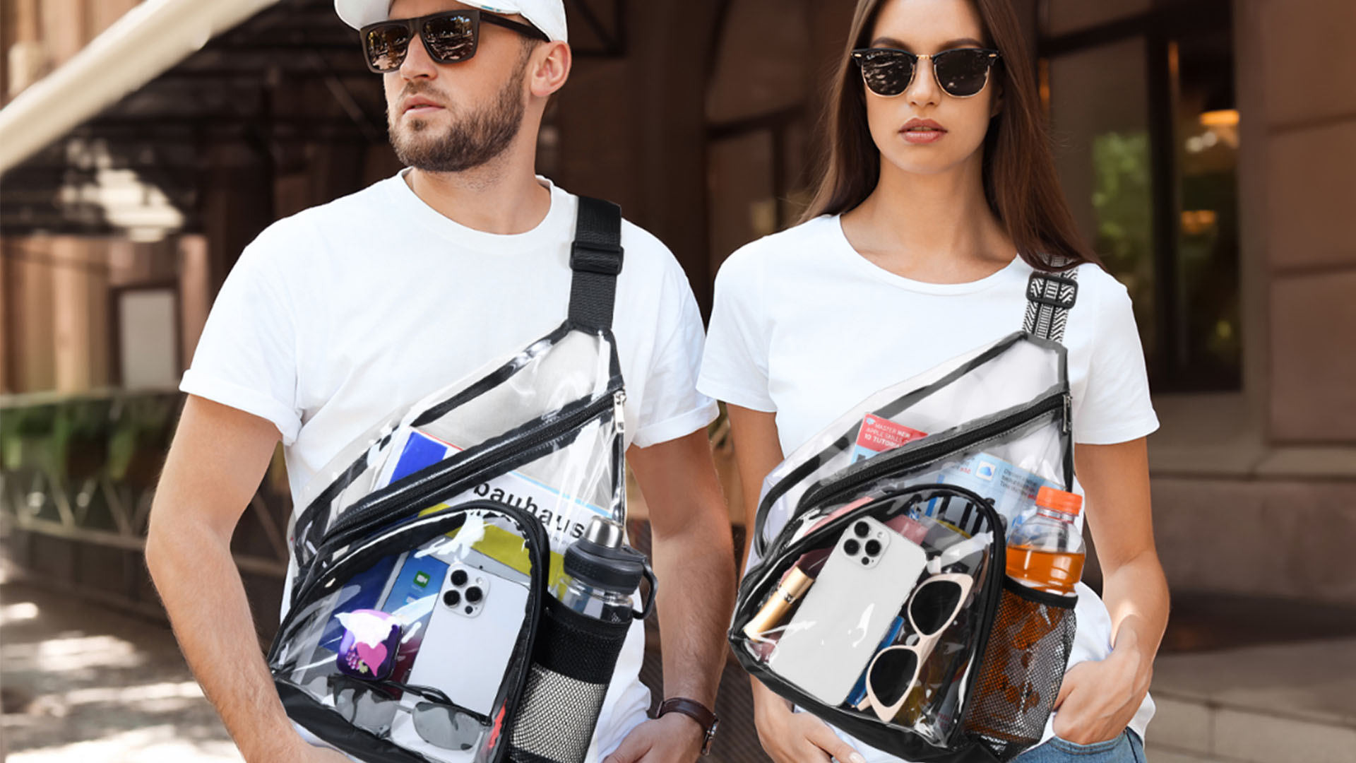 Amazon.com | HULISEN Clear Sling Bag, Clear Bag Stadium Approved