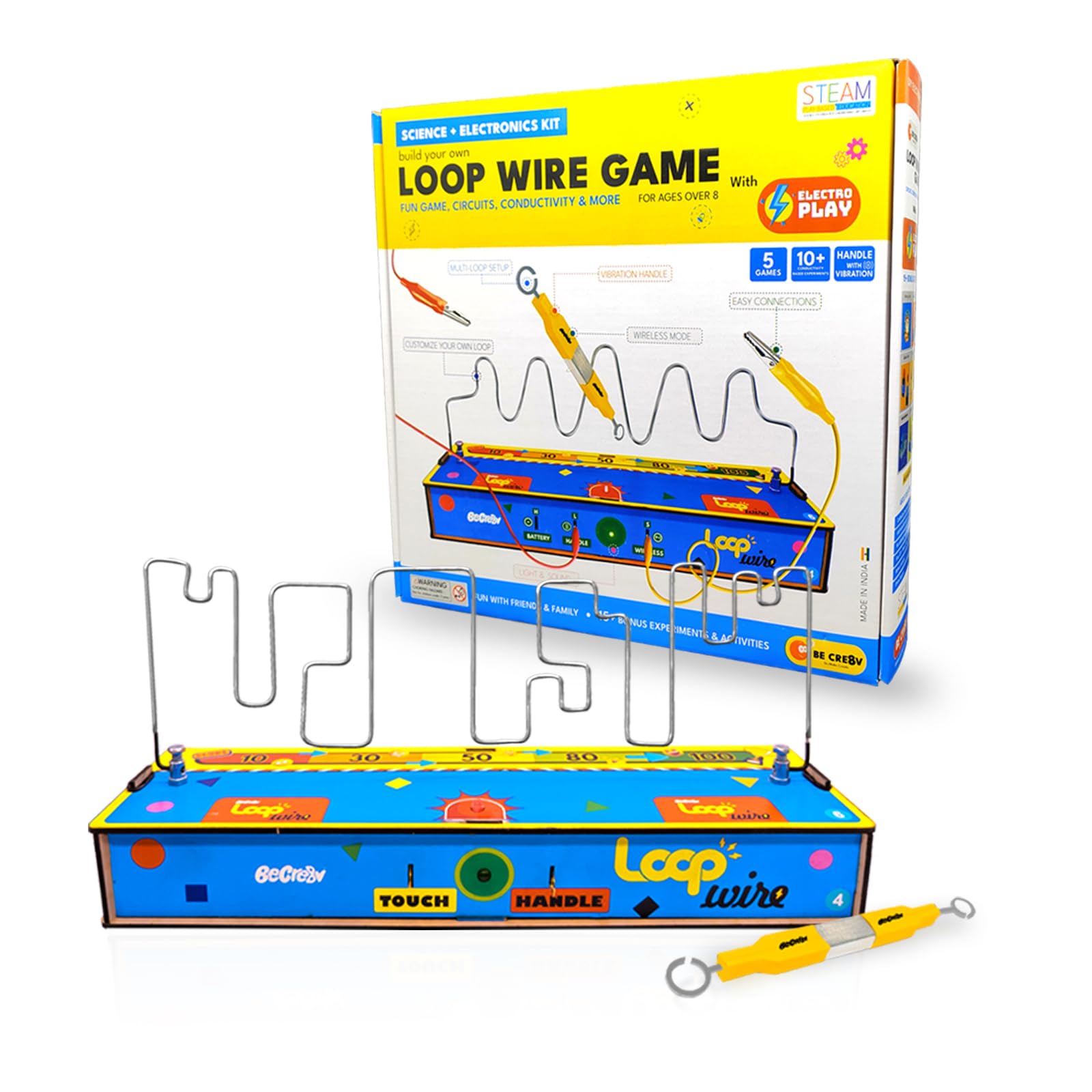 See full amazon price history chart for Be Cre8v Loop Wire DIY Kit with Electro Play - 15 Bonus Projects, STEAM-Based Toy for Kids 8-10-12-14, Best Birthday Gift for Boys and Girls, Science Toy, Electronic DIY Kit Be Cre8v Loop Wire DIY Kit with Electro Play - 15 Bonus Projects, STEAM-Based Toy for Kids 8-10-12-14, Best Birthday Gift for Boys and Girls, Science Toy, Electronic DIY Kit (B0CN1TDJ9Z) Amazon Price History, Amazon Price Tracker