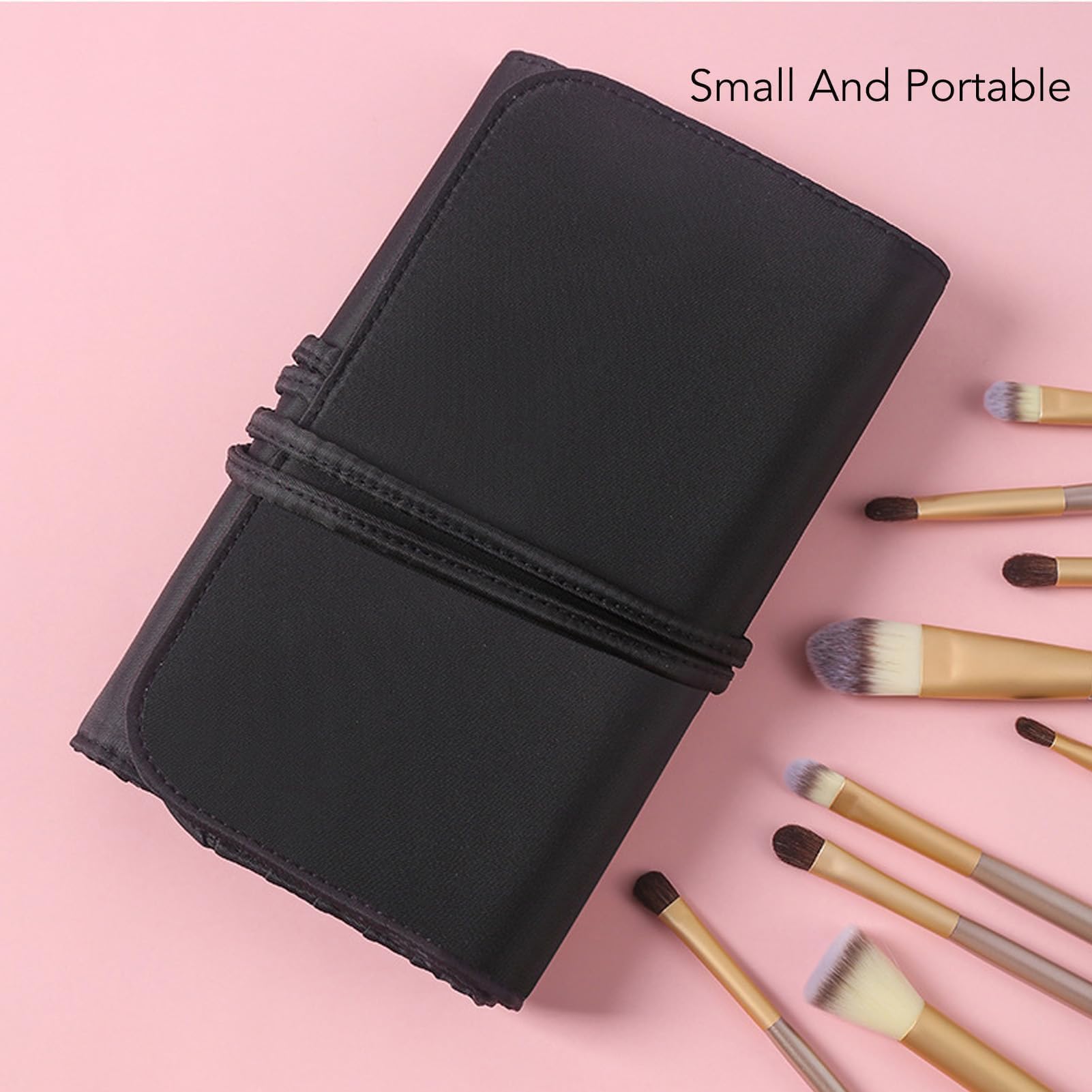 Organizzatore di Pennelli Per Trucco, Pennelli Borsa Per Cosmetici Borsa Per Pennelli Per Trucco Portatile Per Viaggio Custodia Arrotolabile Per Pennelli Per Trucco Borsa Per Cosmetici da Viaggio
