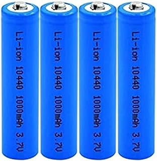 10440 Lithium Ion Batteries, 3.7v 1000mah Lithium Li Ion Replacement Cells for Torch Electric Razor