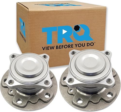 Vista 87 de TRQ Juego de Rodamientos de Rueda y Cubierta de Llanta Trasera para Conductor y Pasajero 2 Piezas Compatible con Infiniti G35 2003-2006 2007 G35