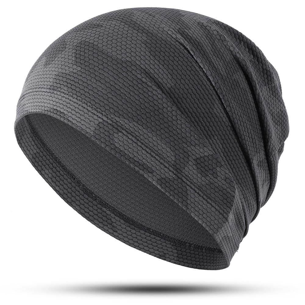 WTACTFUL Cooling Breathable Skull Cap Men Women, Sweat Wicking 1-2-4 Pack