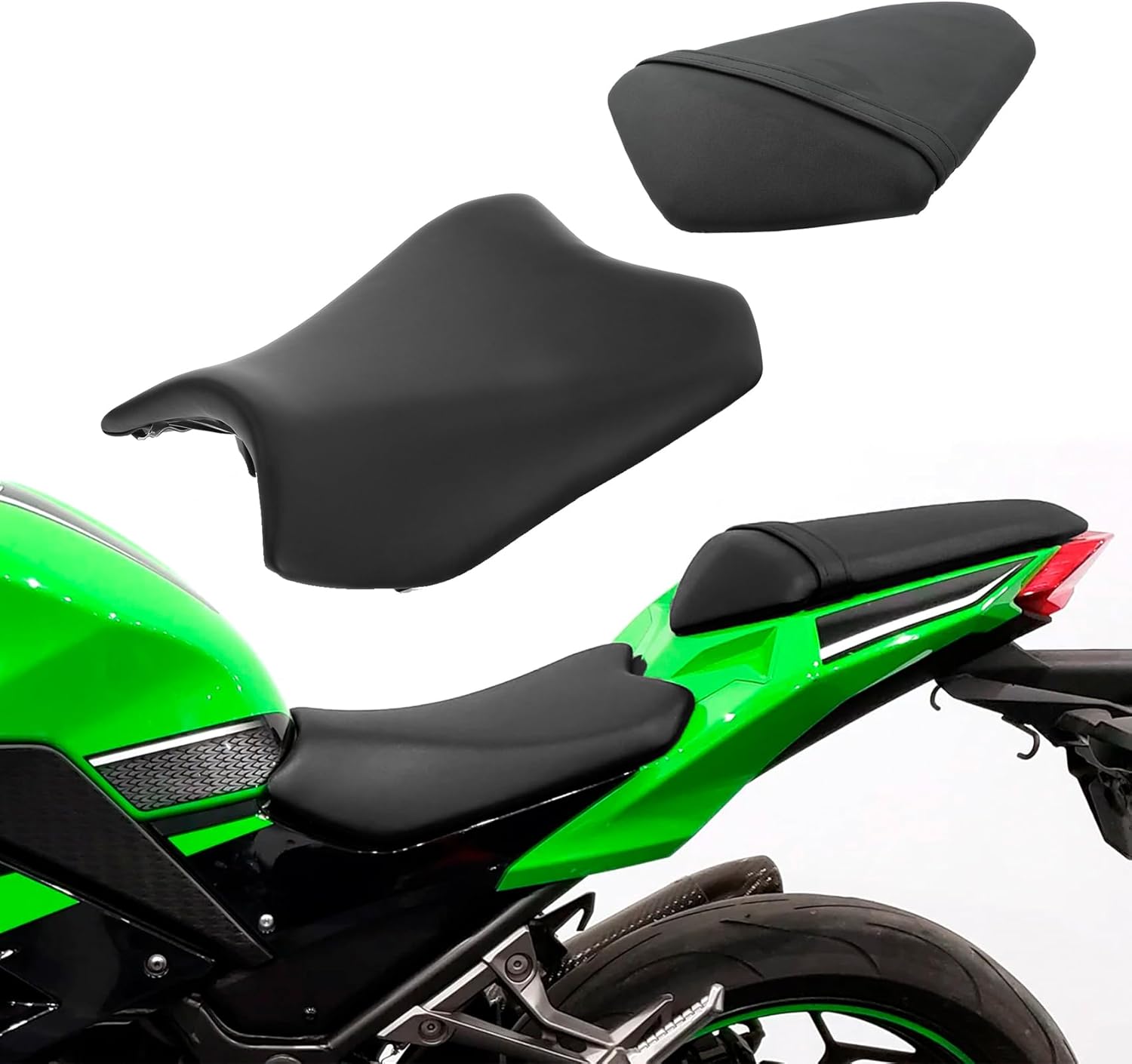 Green-L Motorcycle Front Driver Seat Fit for Kawasaki Ninja EX300 2013-2017
