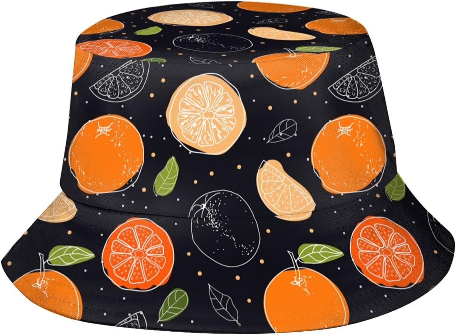 TUSBUIRCute Doodles Disco Music Bucket Hat Fisherman Hat Beach Travel Sun Hat Outdoor Cap for Unisex Men Women