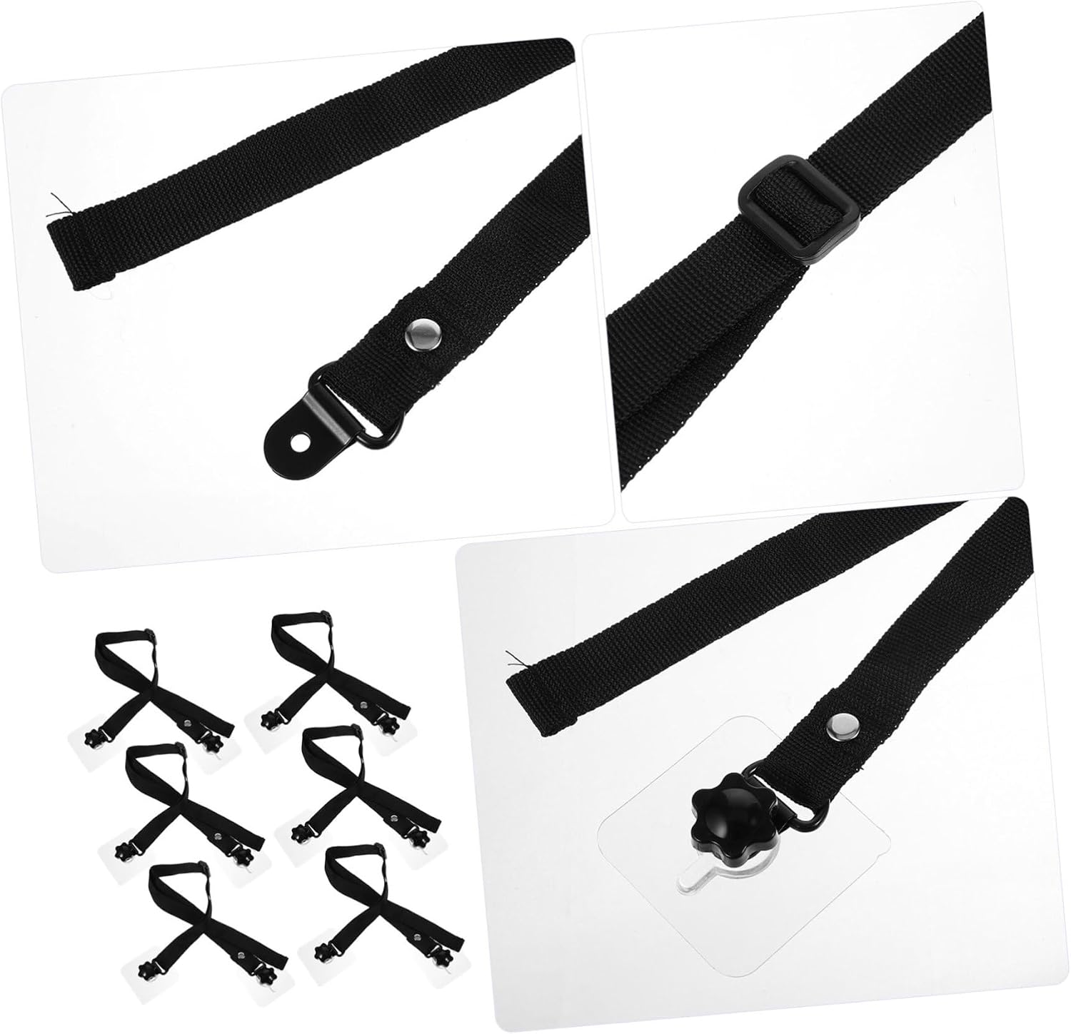 KICHOUSE Adjustable TV Safety Strap Anti-Tip Furniture Anchor for TV Cabinets and Desks Secure Your Television Replaceable Straps Essential Household Safety Accessory