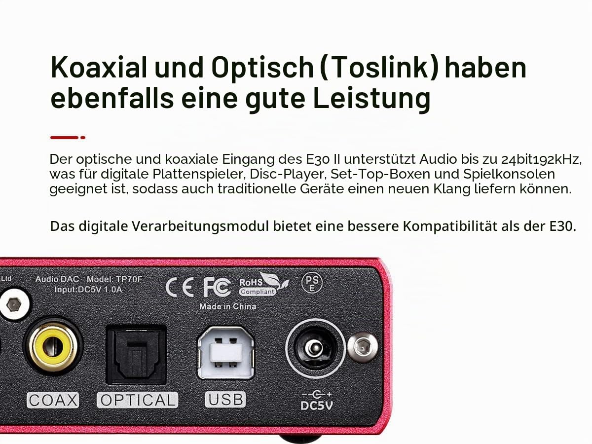 Topping E30II DAC USB Hi-Res (schwarz)