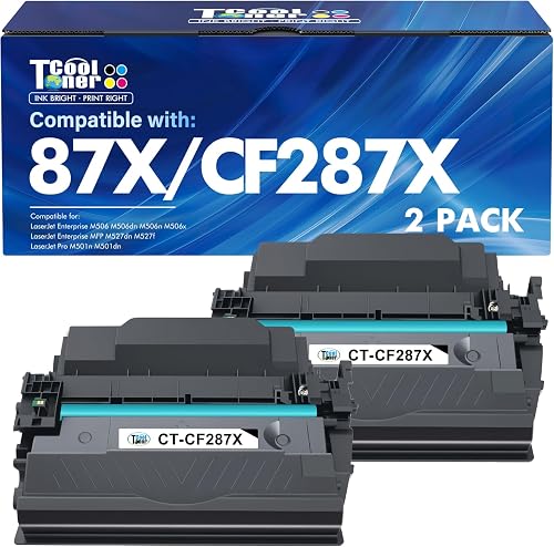 CF287X 87X Black Toner Cartridge for HP Printer M506 Pro M501 M501dn 87A CF287A 