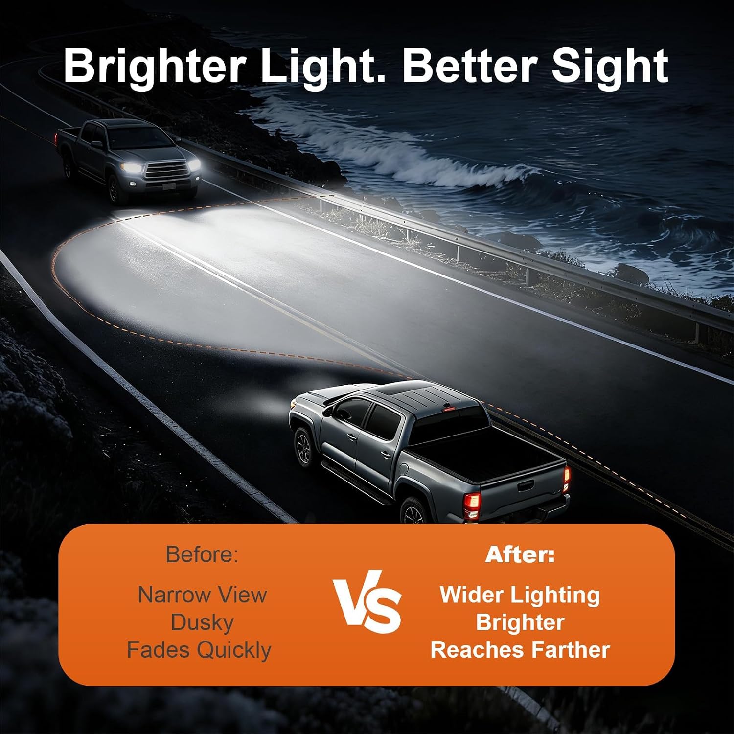 Headlight Assembly W/Bulbs For 2006 2007 2008 Toyota RAV4 Headlights Lamps Pair Halogen LH RH Amber Replacement (CHROME+AMBER SIDE)
