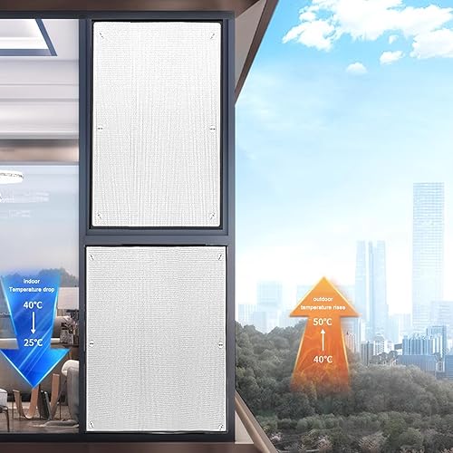 Miniatura 4 de Película aislante de papel de aluminio, película reflectante de calor de barrera radiante, película opaca para ventana de privacidad, control de