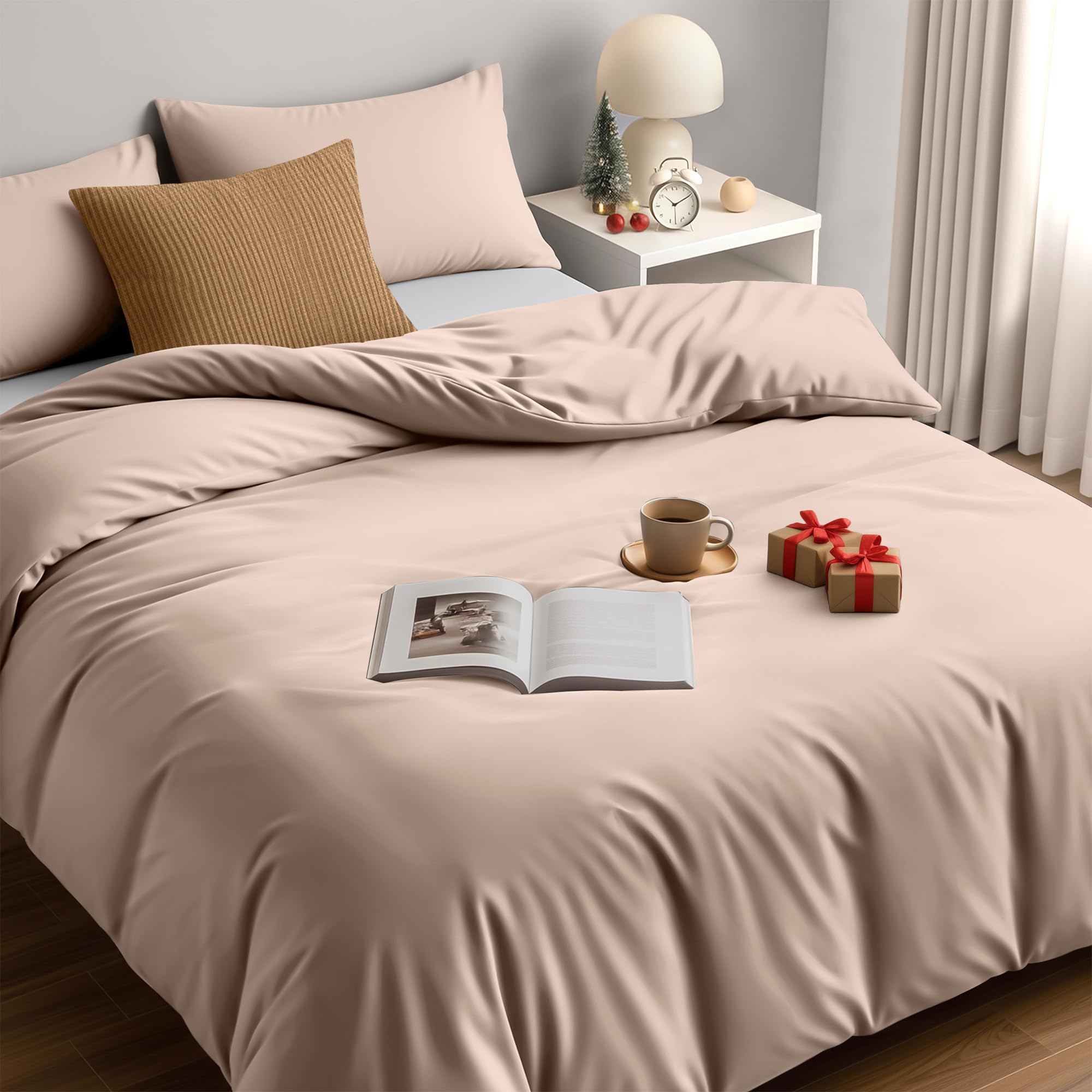 Utopia Bedding Funda Nordica Cama 180 - Microfibra Juego de Funda Nordica 240x260 cm y 2 Fundas de Almohada 65x65 cm (Blanco) — view 24